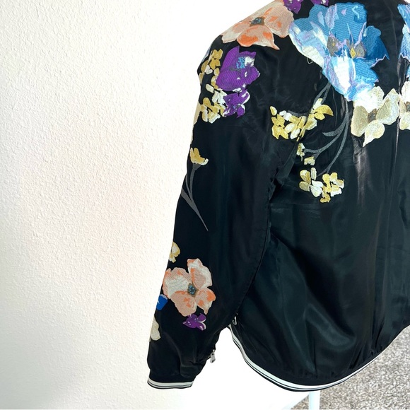 3.1 Phillip Lim Satin Embroidered Bomber Jacket - Picture 5 of 15